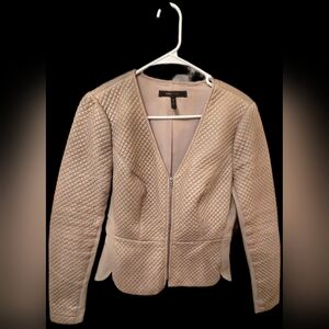 BCBG MAXAZRIA -  Beige Quilted Blazer -Size S